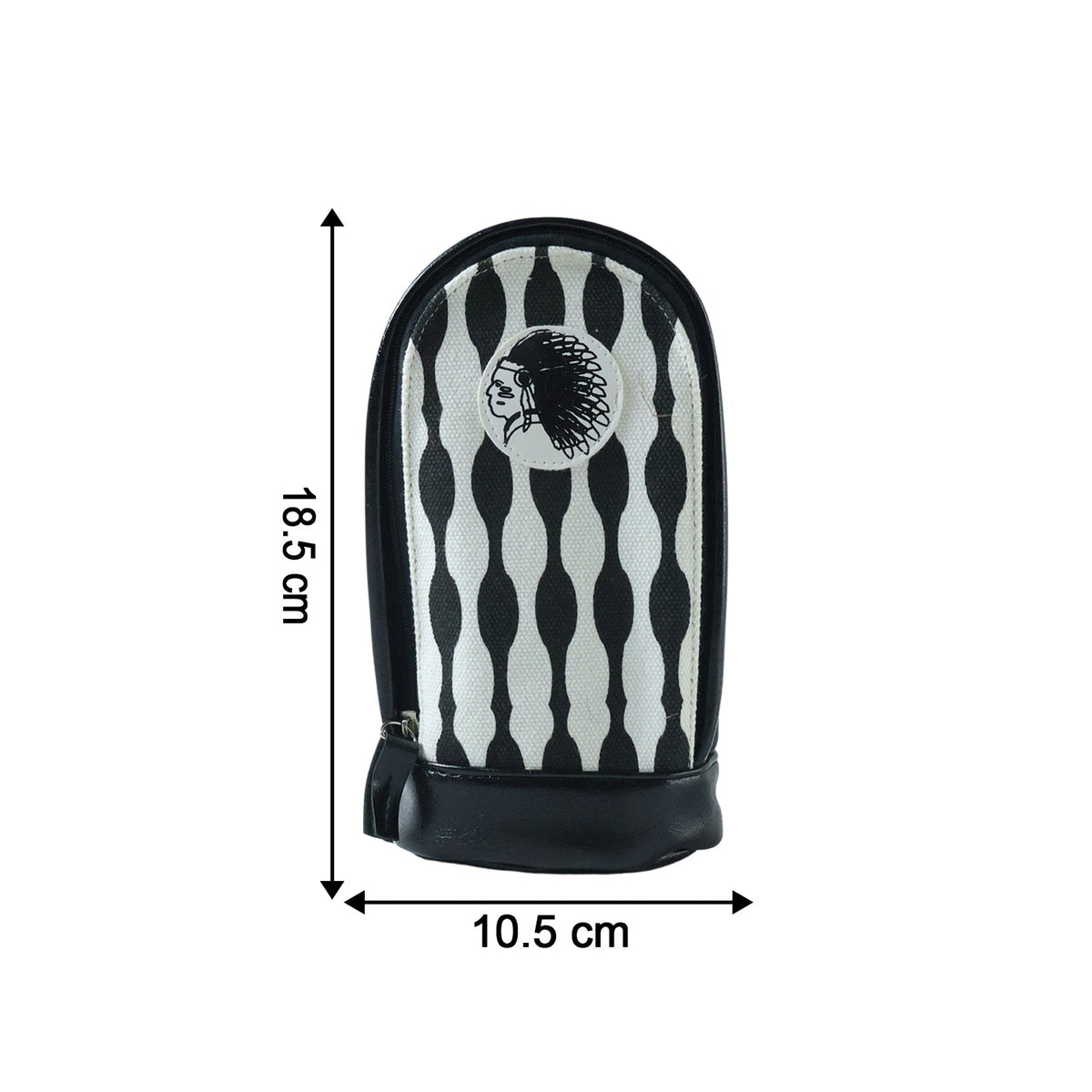 Stylish Hard Base Zipper Pencil Pouch (1 Pc)