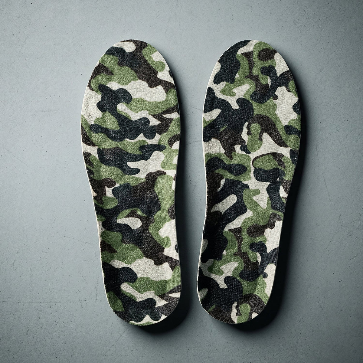 soft cushion shoe inserts camouflage