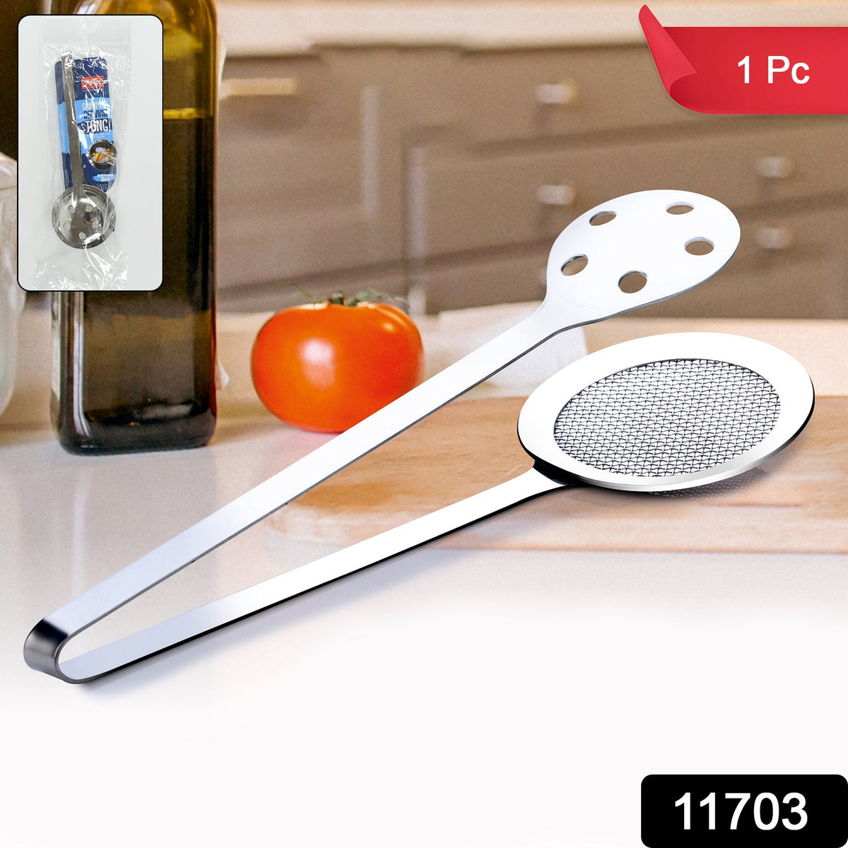Shiny Serve Stainless Tong