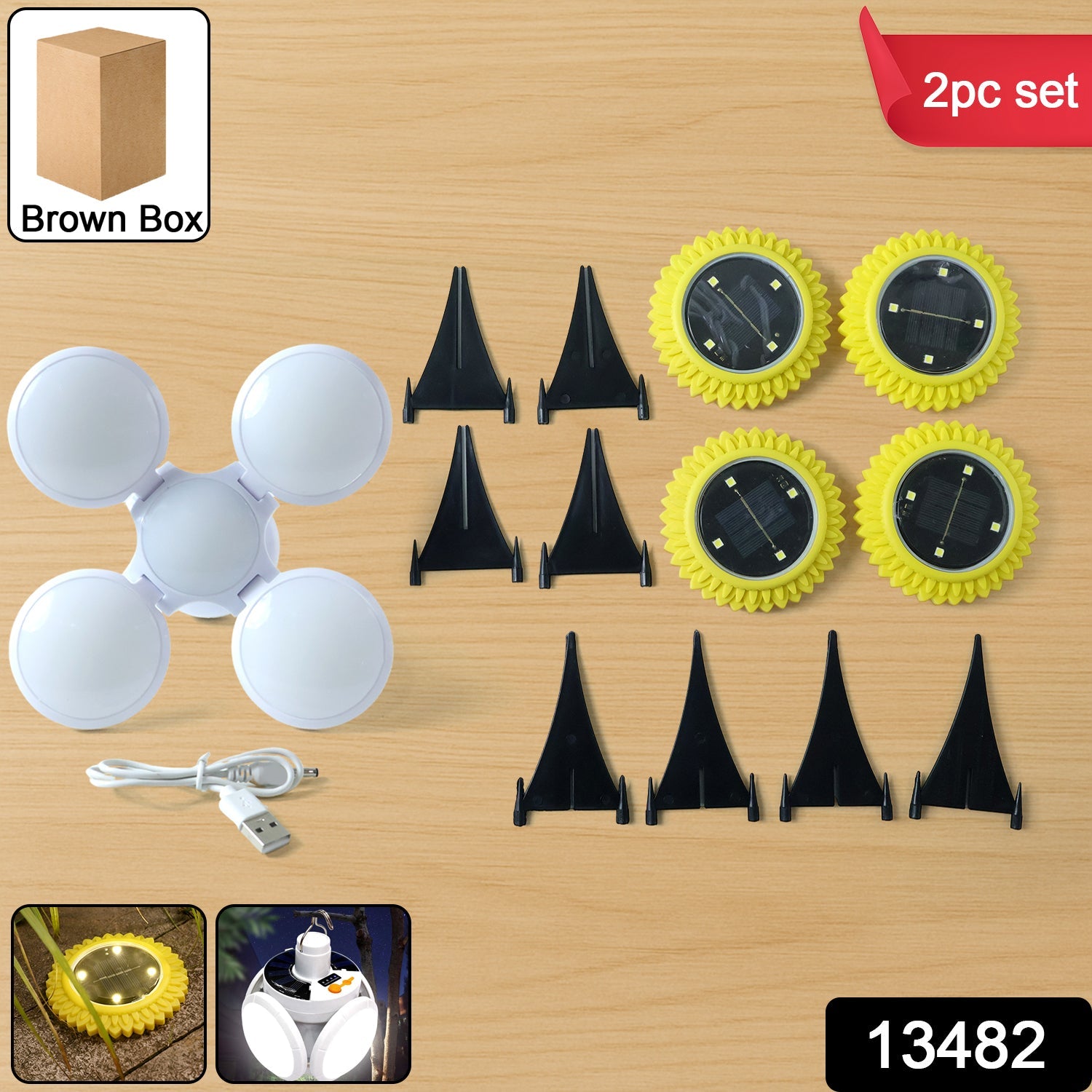 Solar LED Light Set