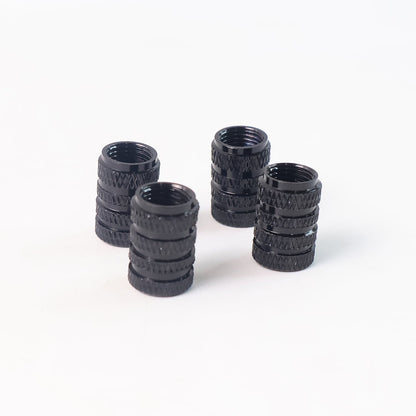Tire Valve Stem Caps Fit 4pcs Silver